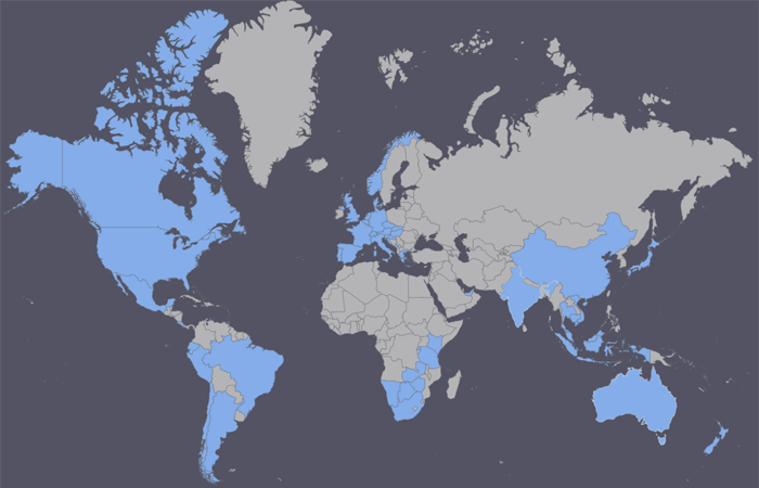 All countries I have visited
